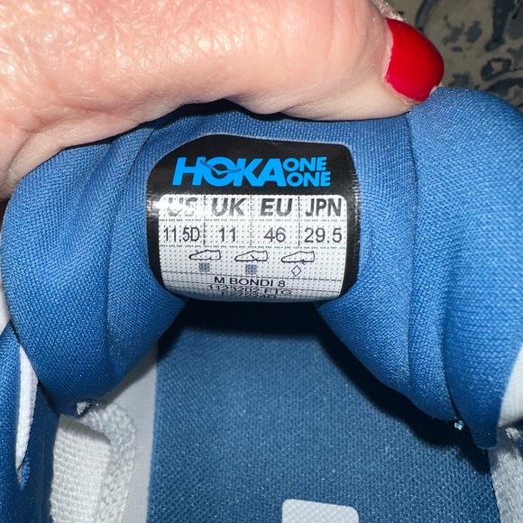 Hoka Bondi 8 Frost/Gold Running Shoes Men's Size 11.5 *BEST PRICE for NWOB!* - Picture 4 of 8